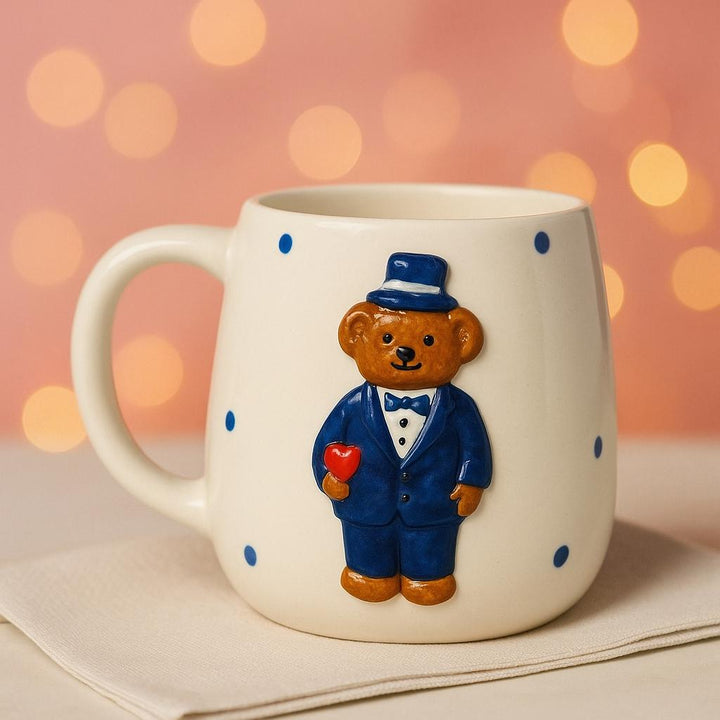 Handmade Embossed Groom Mug for Special Wedding Moments - handmade embossed groom mug wedding moments