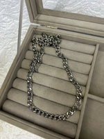 Stainless Steel Men Arpa Chain Necklace 55 cm