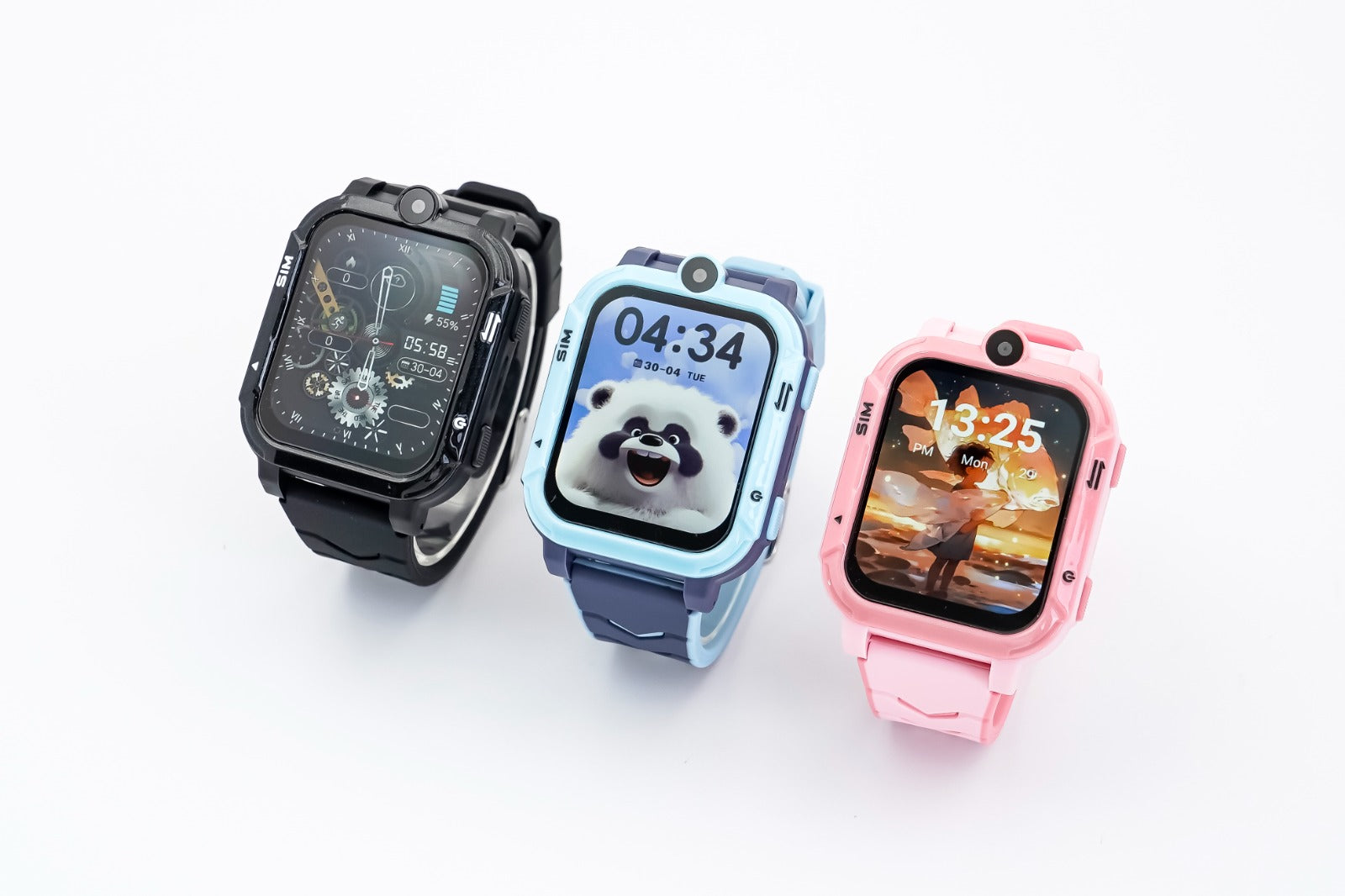 4G Android Kids Smartwatch with SIM Card GPS + WiFi + LBS Tracker Waterproof IP67 SOS Emergency Button HD Video Call