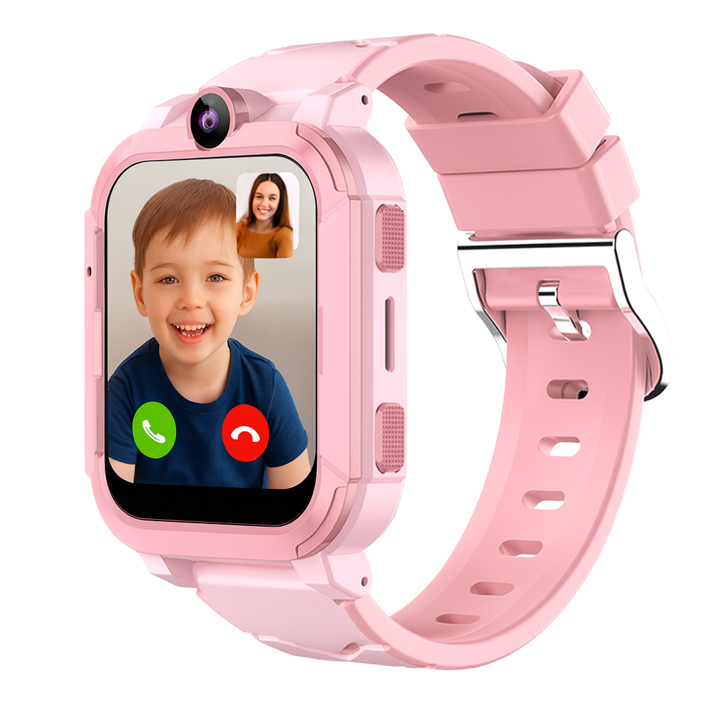 4G Android Kids Smartwatch with SIM Card GPS + WiFi + LBS Tracker Waterproof IP67 SOS Emergency Button HD Video Call