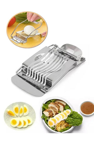 Practical Egg Slicer Stainless Steel Wire Boiled Egg Cutter Multi Purpose Kitchen Slicing Tool